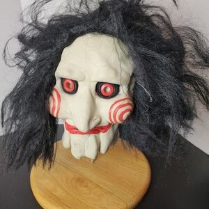 SAW Movie Puppet Jigsaw Latex Mask. Halloween Horror Scary